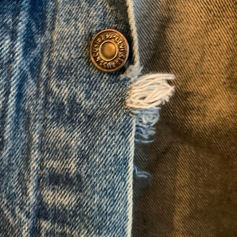 70's 80’s Levi’s Denim Trucker Jacket WPL 423 USA Sz 38 See Measurements VTG - Picture 3 of 12